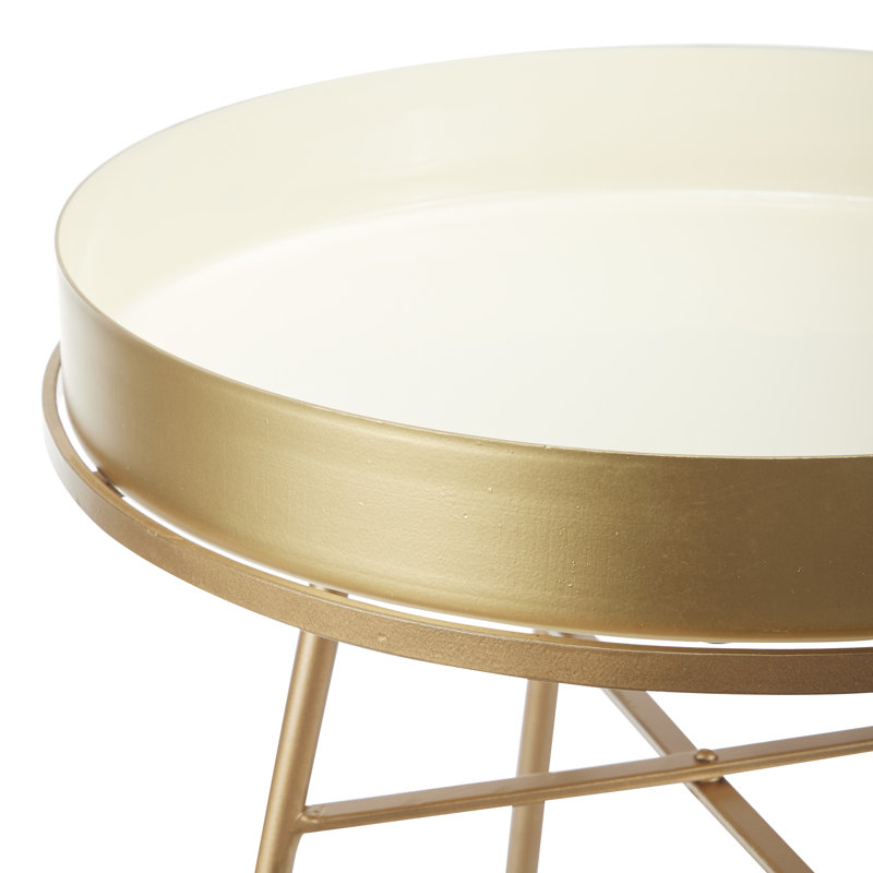 Table de bout Tray, Blanc