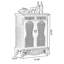 Banc de rangement pour chaussures en bois brun