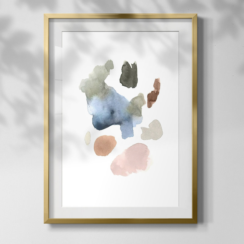 Fresh Start I, peinture encadrée sur papier, Or