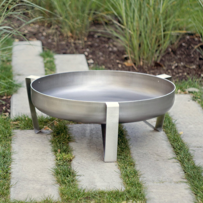 Round Stainless Steel Fire Pit