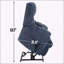 Fauteuil inclinable électrique à deux moteurs avec massage thermique et positions infinies-574307872