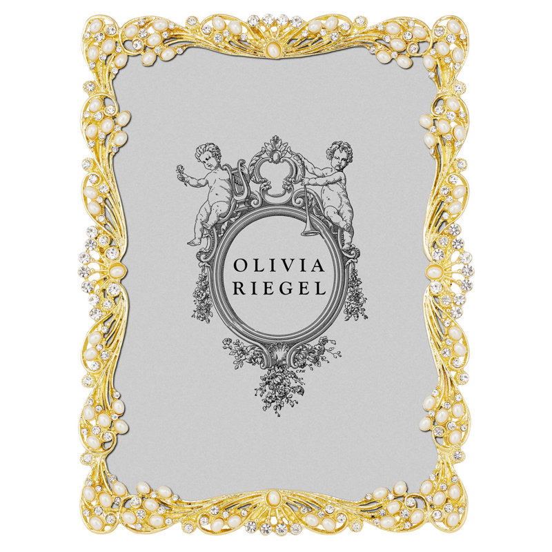 Audrey Metal Picture Frame, 5" x 7", Gold