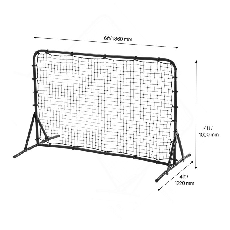 Filet d'entraînement de soccer 6x4ft