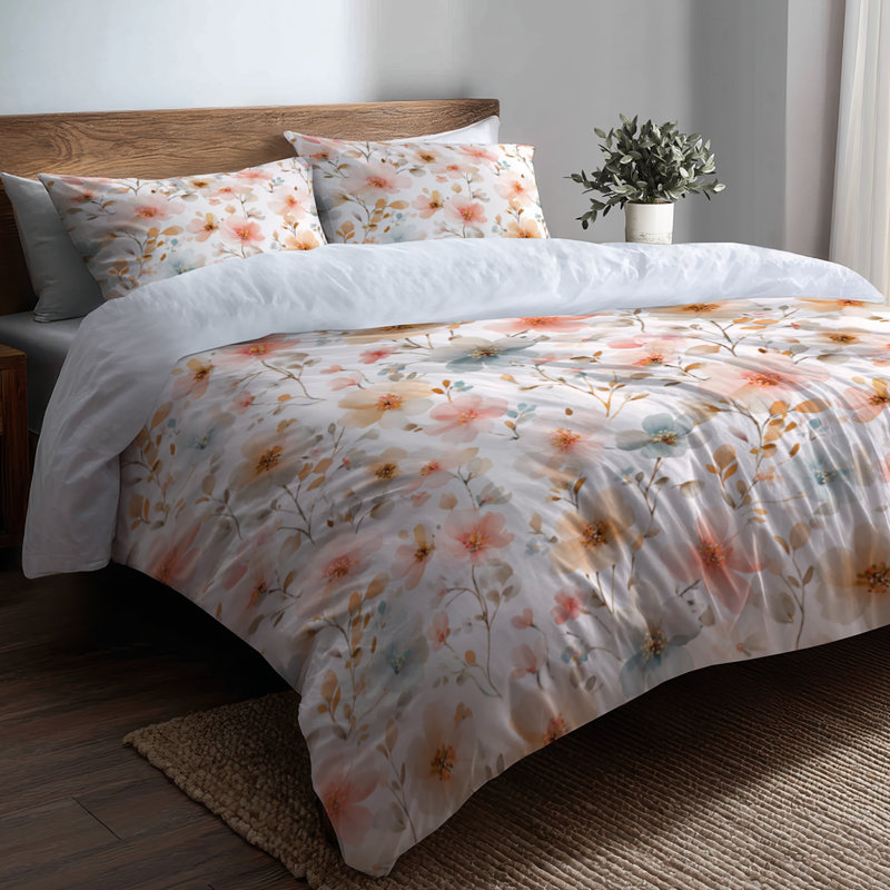 Ensemble de housse de couette et de coussins Country Farmhouse, Housse pour très grand lit + 2 taies décoratives