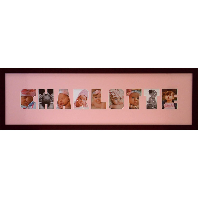 Cadre de collage photo bébé nom