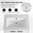 White Double Sink Vanity Set