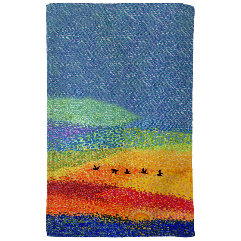 Pelican Sunset Kitchen Towel