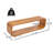 Novara Mid-Century Modern Acacia Wood Coffee Table In Teak Finish
