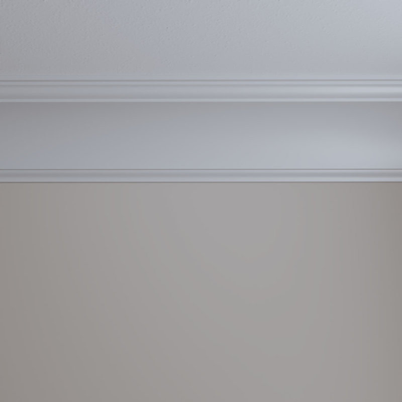 Eris 8-inch Primed Urethane Crown Moulding