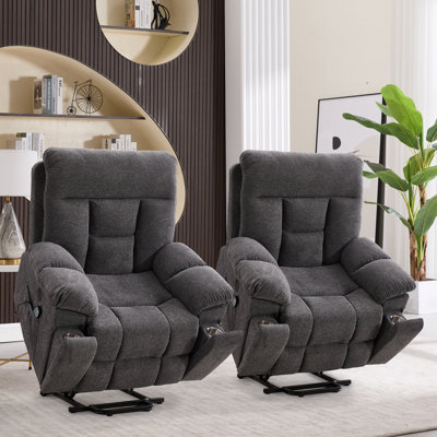 42.7" W Electric Lift Assist Massage Recliner