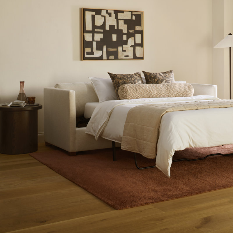 Caesar Round Laminate End Table, Dark Brown