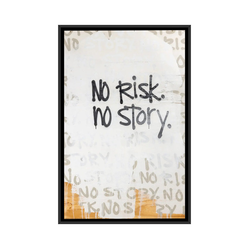 «No Risque Love Story», reproduction d'art sur toile encadrée, 26" x 18", Framed Canvas, Black