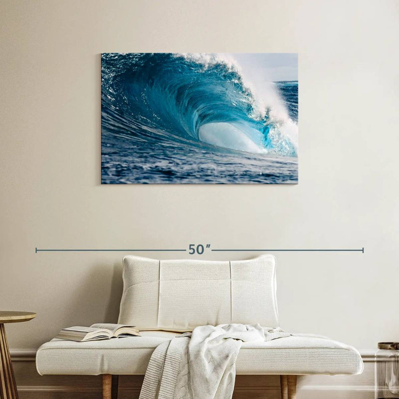 Gillard Powerful Blue Wave, 24" H x 36" W