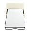 Lit simple blanc avec matelas de qualité pour matelas convertible au confort quotidien, fabrication dans n'importe quelle scène