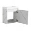 Meuble-lavabo mural flottant de 20 po avec lavabo en résine et porte d'armoire à fermeture en douceur-668808590