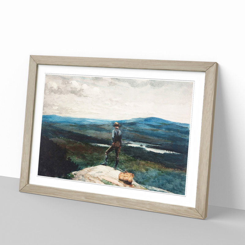 The Ranger Adirondacks by Winslow Homer - Picture Frame Painting, Oak Framed, 36cm H x 48cm W x 2cm D