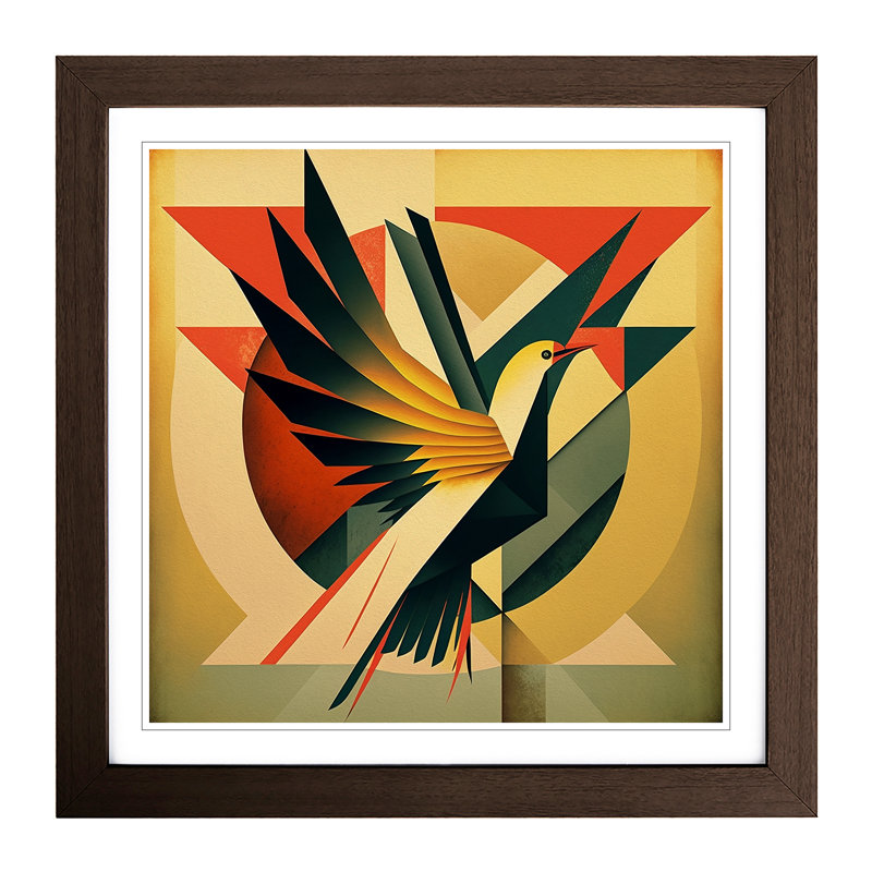 Phoenix Suprematism - Framed Print, Walnut