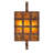 Rustic Lodge Steel Flush Mounted Sconce