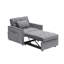 Lit futon convertible, gris foncé, pour bureau à domicile en velours gris pliable, économise de l'espace dans les petits espaces-121095136