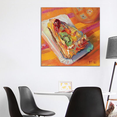 Fruitcake by Katharina Valeeva - Wrapped Canvas Painting