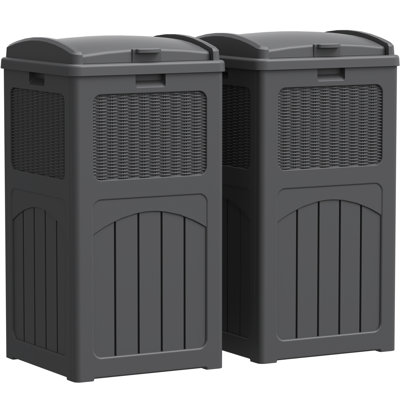 Ensemble de 2 poubelles 35 gallons