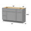 Base de meuble-lavabo simple 51 po seulement-97679175