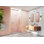 Illume 47 in. x 78 in. Fully Frameless Wall Hinge Shower Door