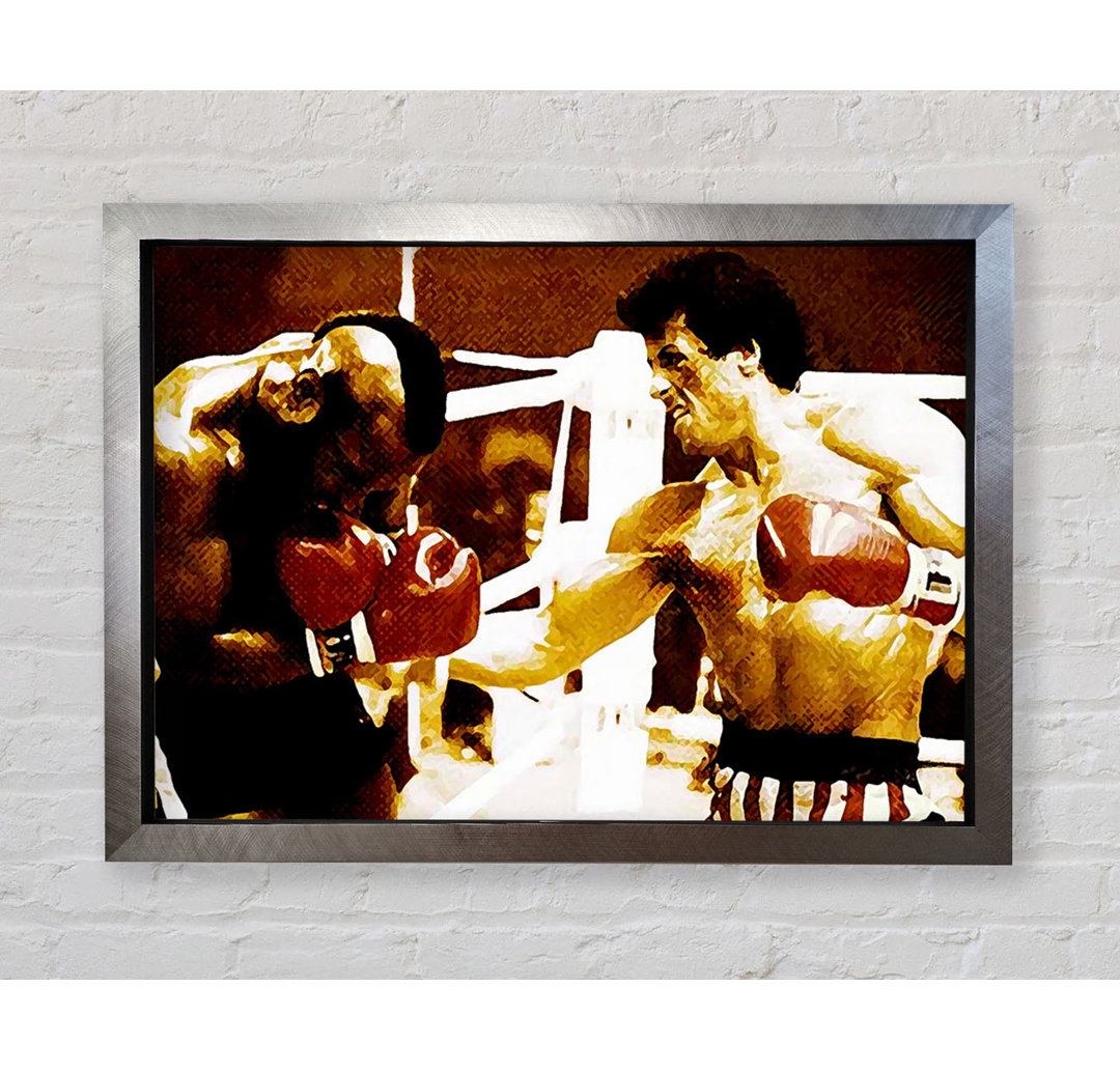 Rocky 3 In The Ring With Mr T - Einzelne Bilderrahmen Kunstdrucke