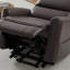 Fauteuil relevable en similicuir brun foncé Bentley-826081296