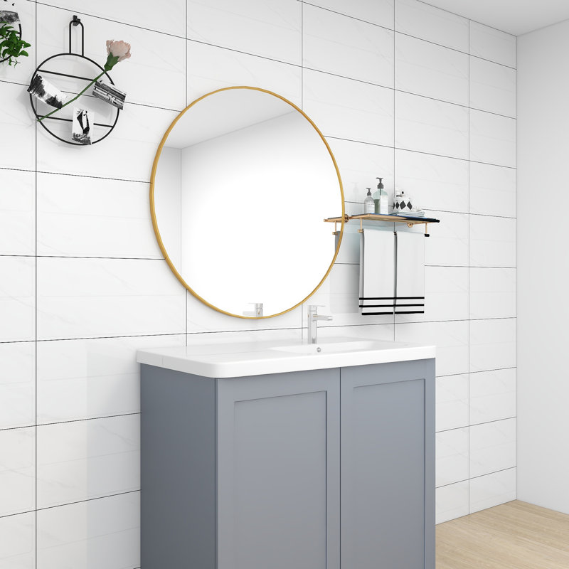 Base de meuble-lavabo simple 24 po seulement en gris