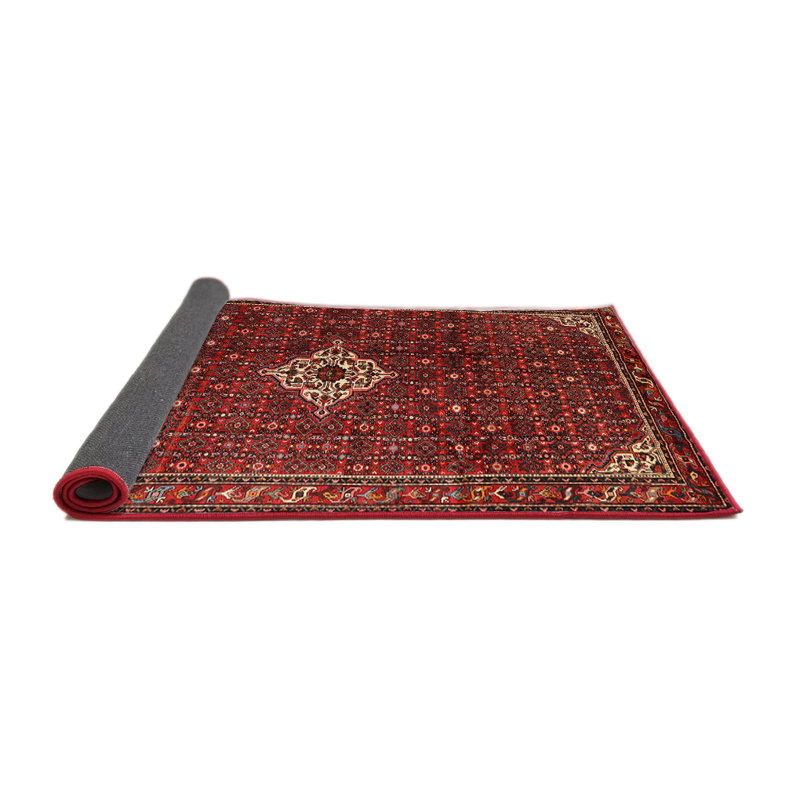 Tapis traditionnel rouge / brun / beige Dicul, Rond 5 pi