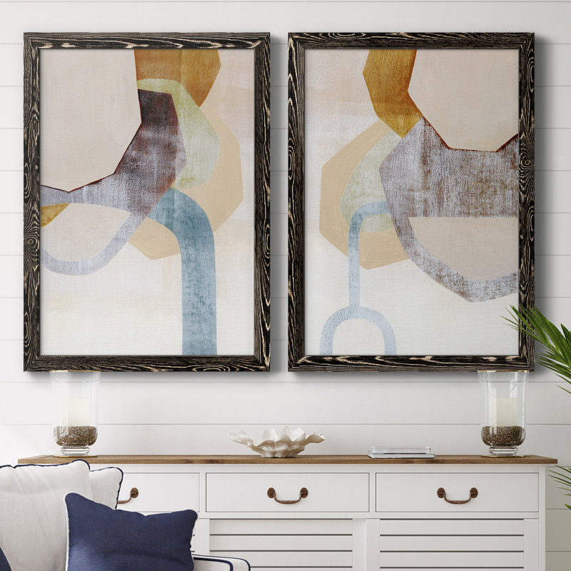 Desert Rockfall I, toile encadrée de qualité supérieure - prête à être accrochée, H 37,5 po x l 55 po x P 1,5 po