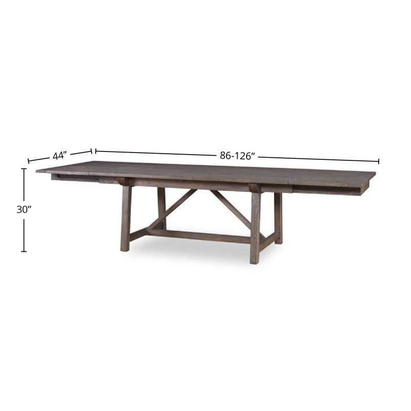 Walton Dining Table, Brown Rustic