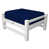 Blanc classique / bleu marine