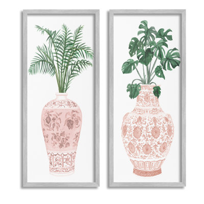 "Plants & Oriental Vases" par Melissa Wang sur toile