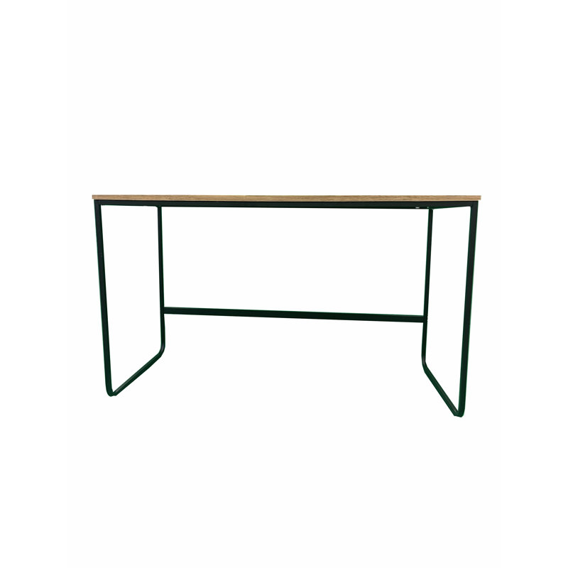Bureau Pangea Home Villa - Bureau moderne en bois 47 po - Bureau en chêne blanc avec cadre en métal noir 