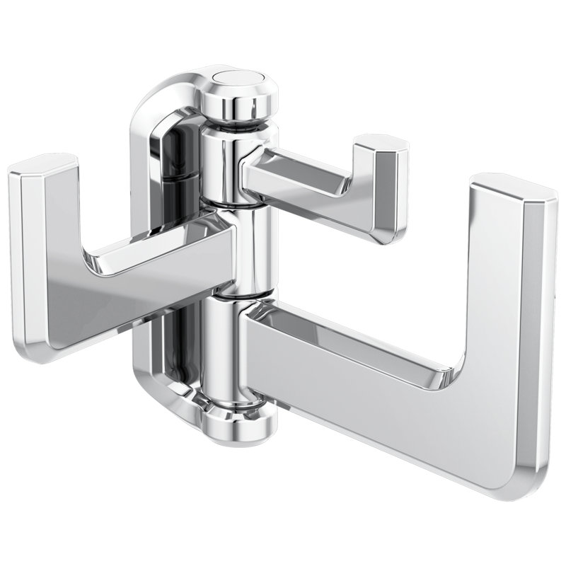 Levoir® Hinged Wall Mounted Robe Hook, Chrome