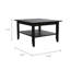 Table basse Danvers wengé noir
