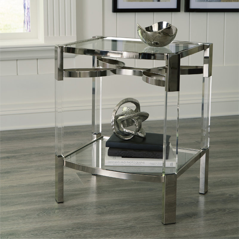 Chaseton Glass Top End Table