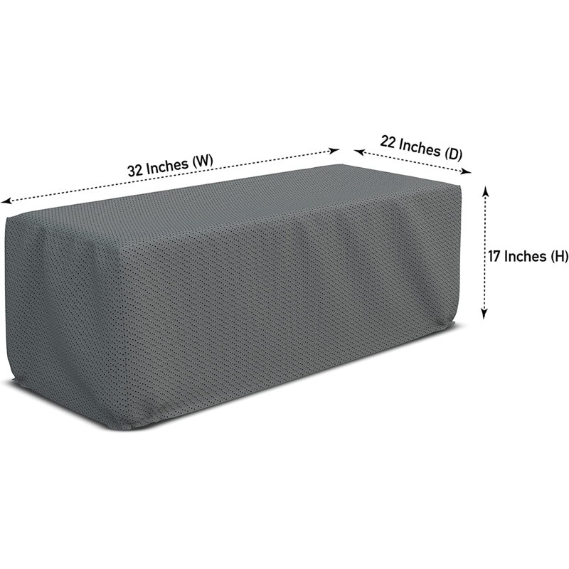 Outdoor Cover, 43.2cm H x 81.3cm W x 55.9cm D, Grey