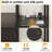 5 Tiers Large Bookshelf, 71.1" Tall Book Shelf With With Home Office Desk And Rgb Lights And Power Outlet, Large Ubly With Drawer & Storage Cabinet & 12 Storage Shelves, For Home Office Use,-668861489
