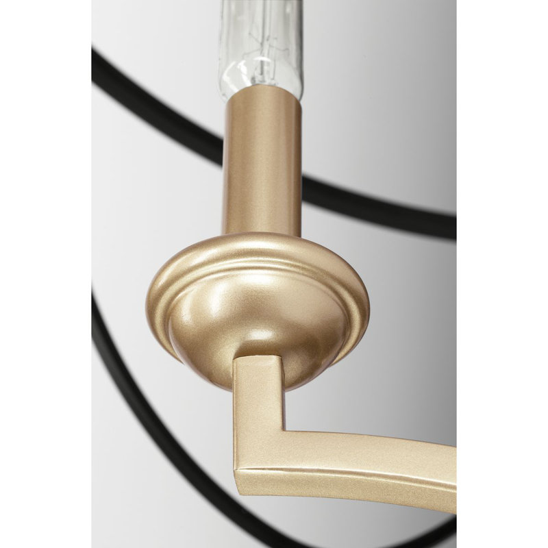 Lustre tambour 5 lumières Stafford, Noir