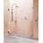 Illume 77.5 in. x 78 in. Fully Frameless Wall Hinge Shower Door-58968989