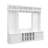 On-trend Multi-functional Entryway Hall Tree With Storage, Bench, Coat Rack, And Shoe Cubbies In White