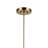LED 1 Light Linear Chandelier with Clear Fluted Glass-111187502-111187498