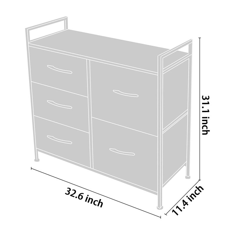 Commode 5 tiroirs Coopertown
