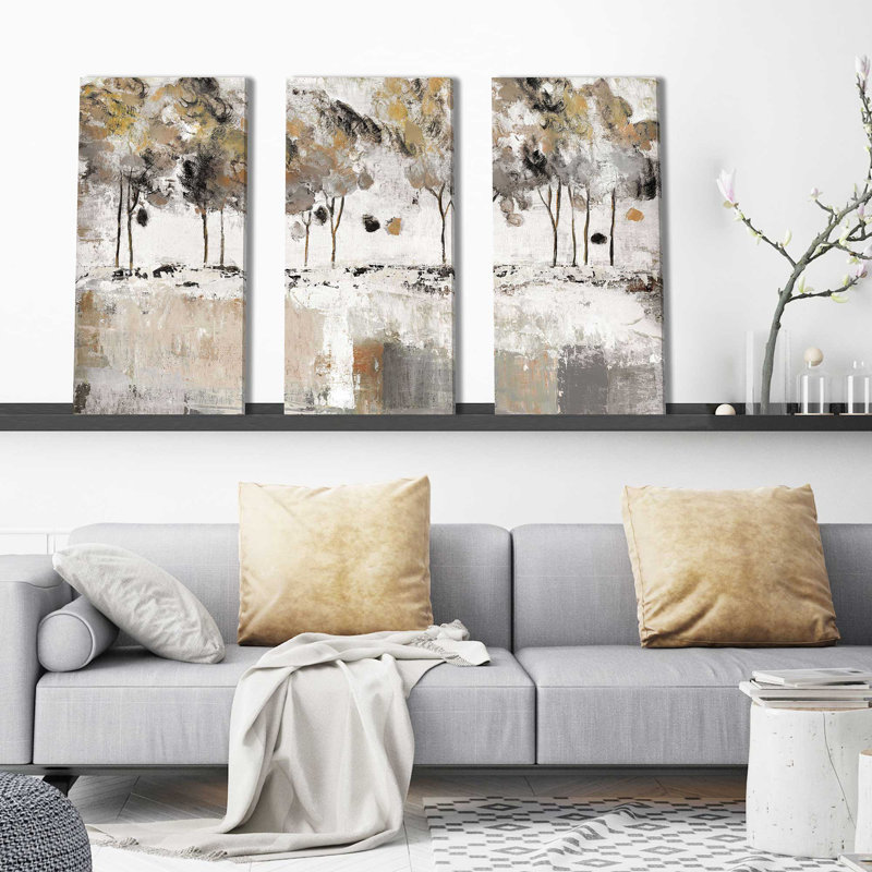 " Tree Panorama " by Tava Studios 3 - Pieces Painting Print