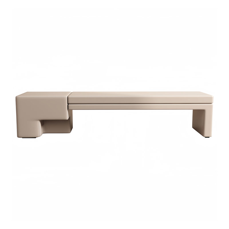 Banc de rangement Hirah, H 16,14 po x l 70,86 po x P 18,11 po