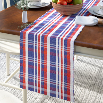 Paez Harbor Plaid Table Runner