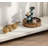 47.24" White Rectangular Solid + Manufactured Wood Console Table